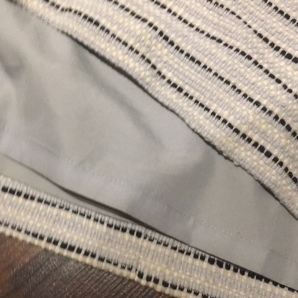 {LOFT} black and gray striped textured skirt - Picture 5 of 5